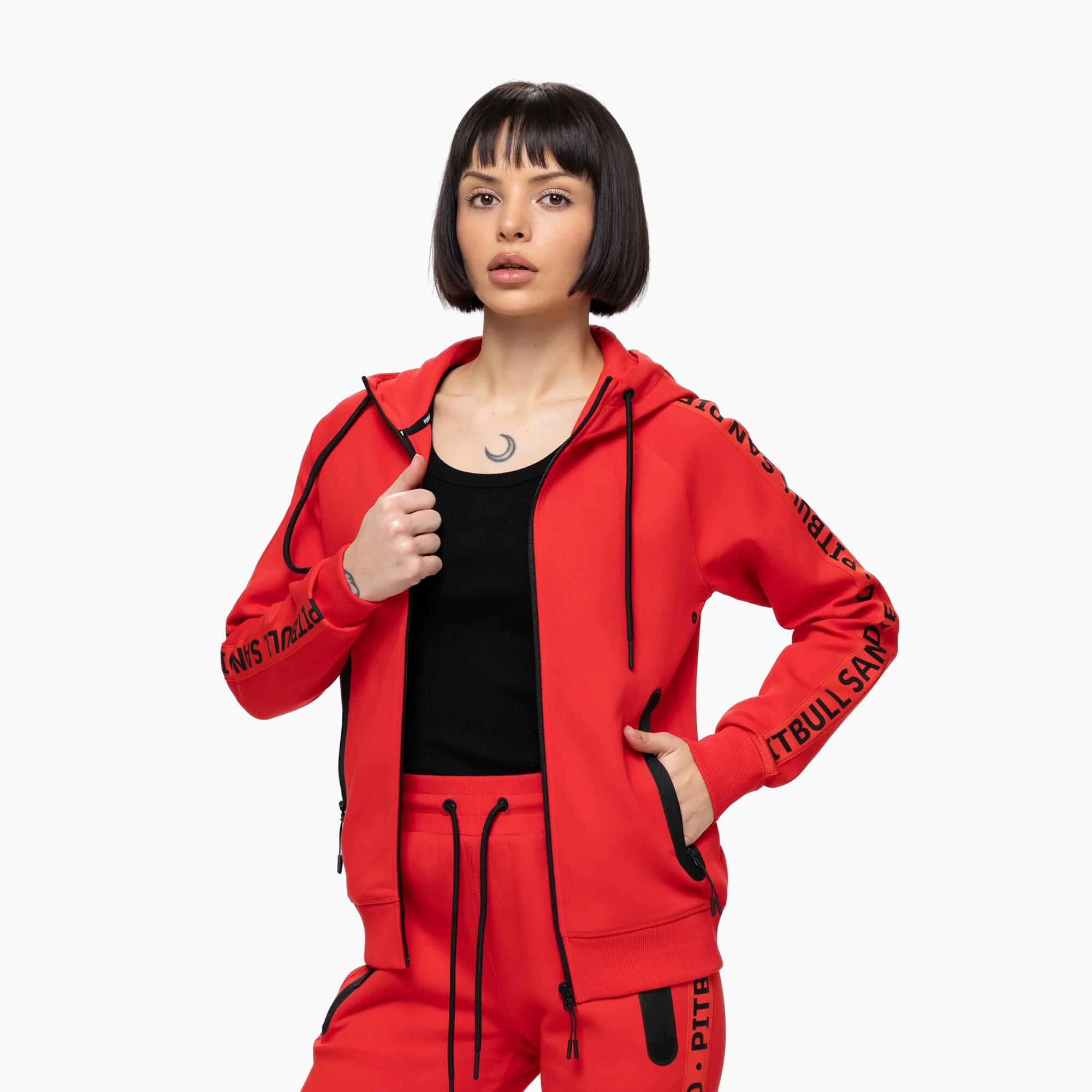 Bluza damska Pitbull Explory Tape Hooded Zip 5/7