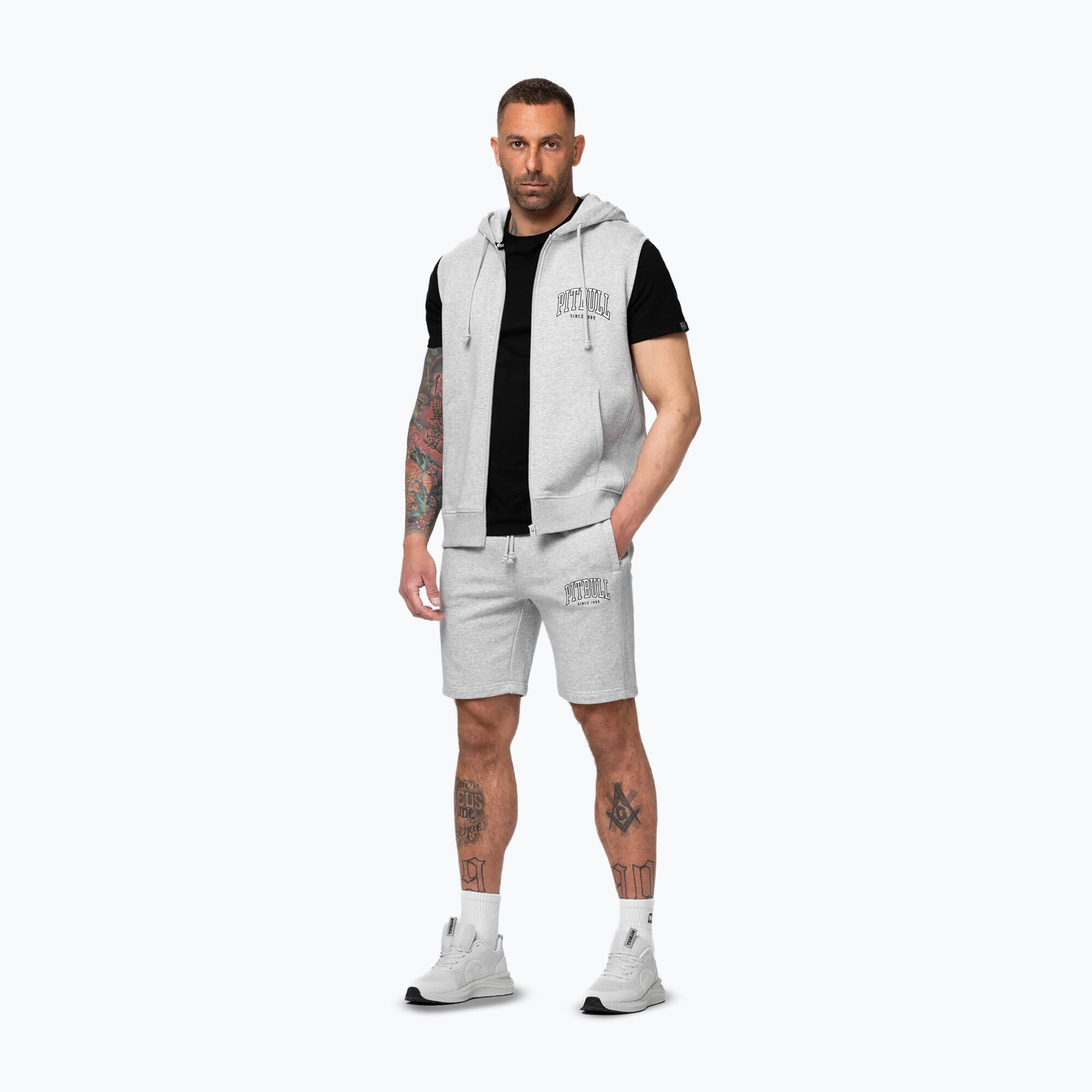Bluza męska Pitbull Badger Hooded Vest Zip 2/7