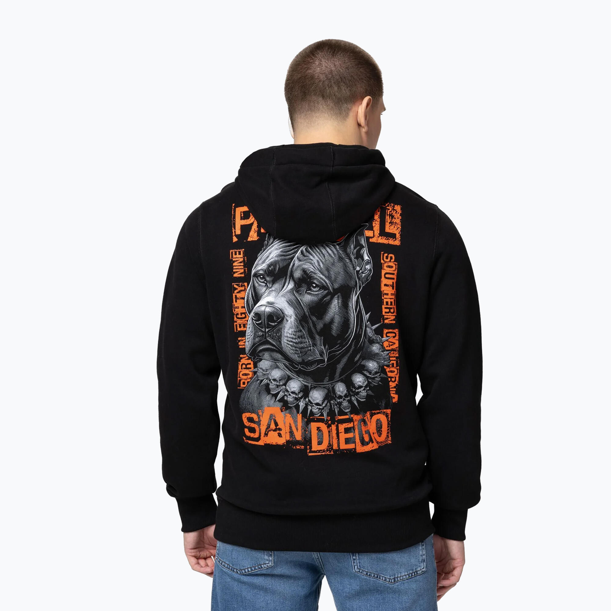 Bluza męska Pitbull Blacky Hooded 2/7