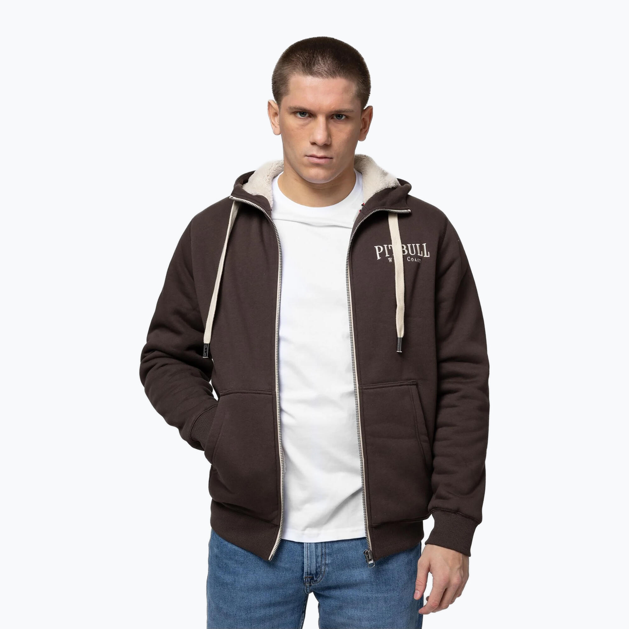 Herren-Sweatshirt Pitbull Ruffin Detroit mit Kapuze und Reißverschluss 4/7