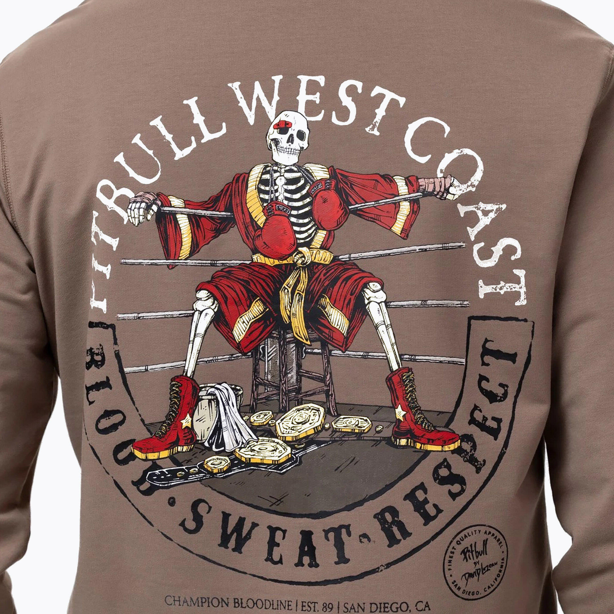 Bluza męska Pitbull Bloodline 2 Sweatshirt Zip Hooded 4/7