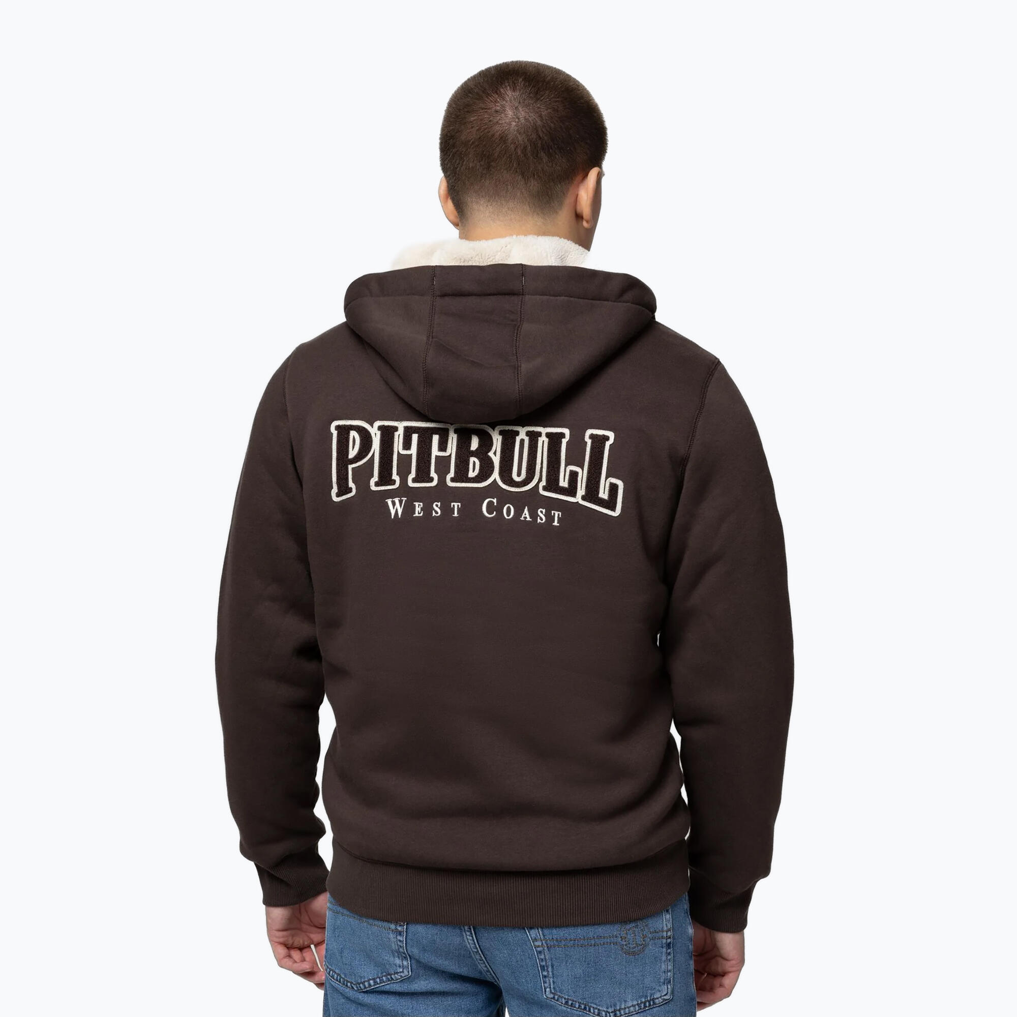 Herren-Sweatshirt Pitbull Ruffin Detroit mit Kapuze und Reißverschluss 3/7