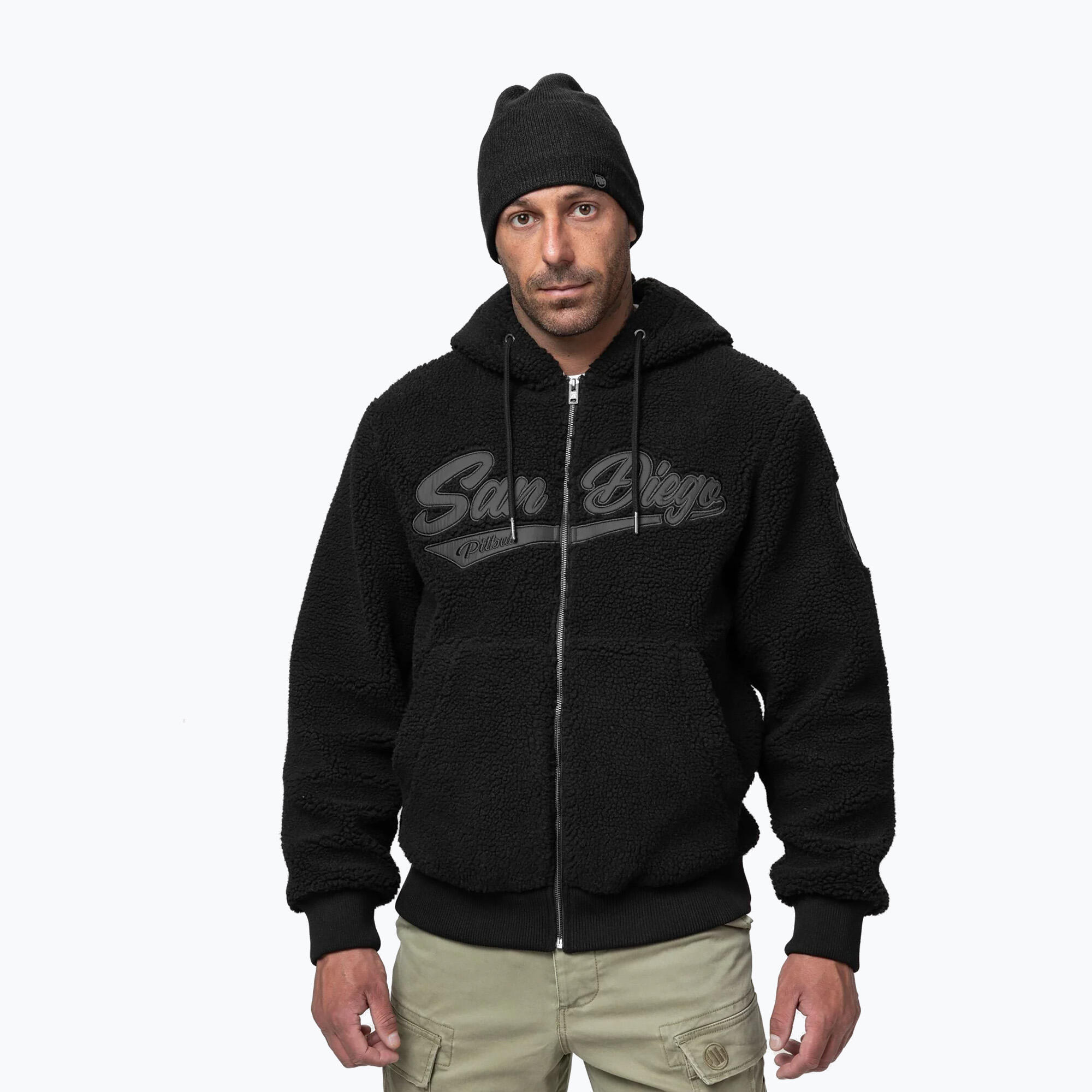 Herren Sweatshirt Pitbull Galaxy mit Kapuze und Reißverschluss 4/7