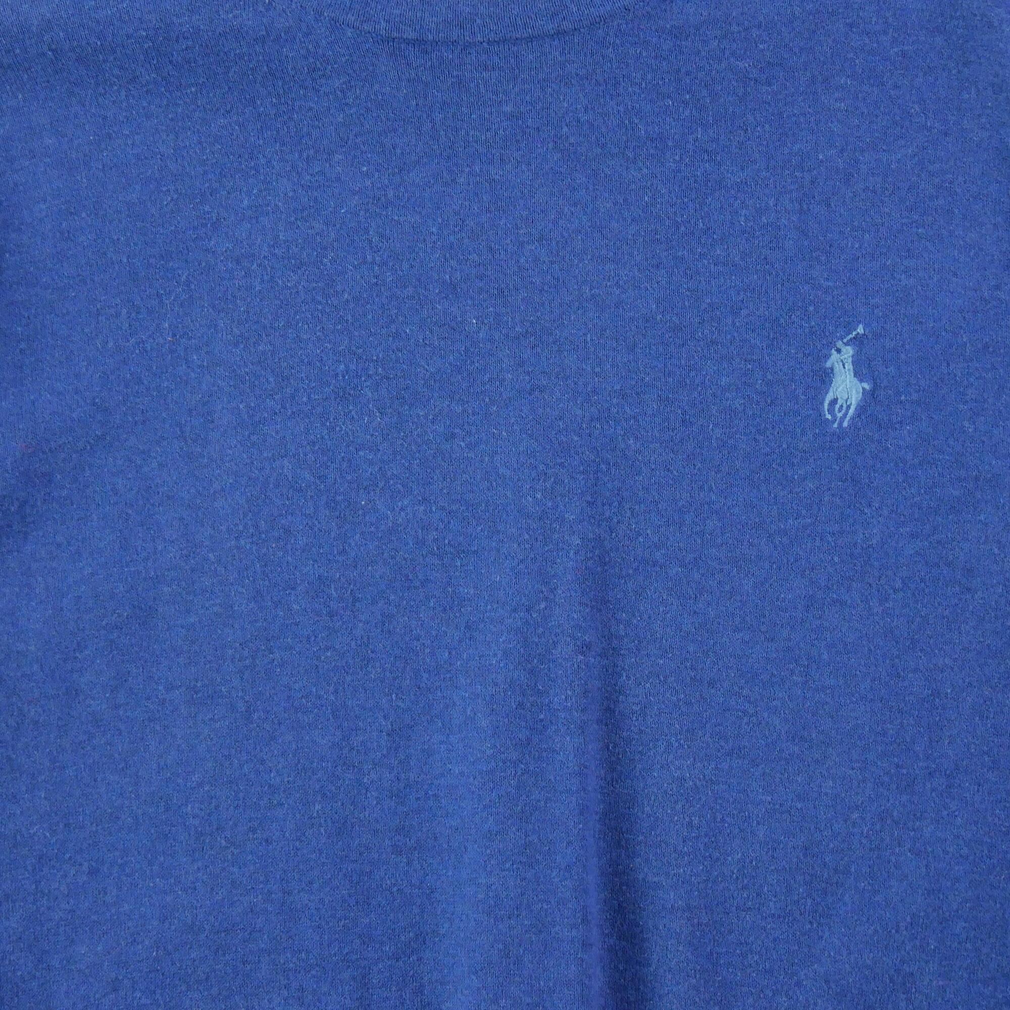 Refurbished - Polo Ralph Lauren Herren Slim Fit Pullover Dunkelblau - Wie neu 3/6