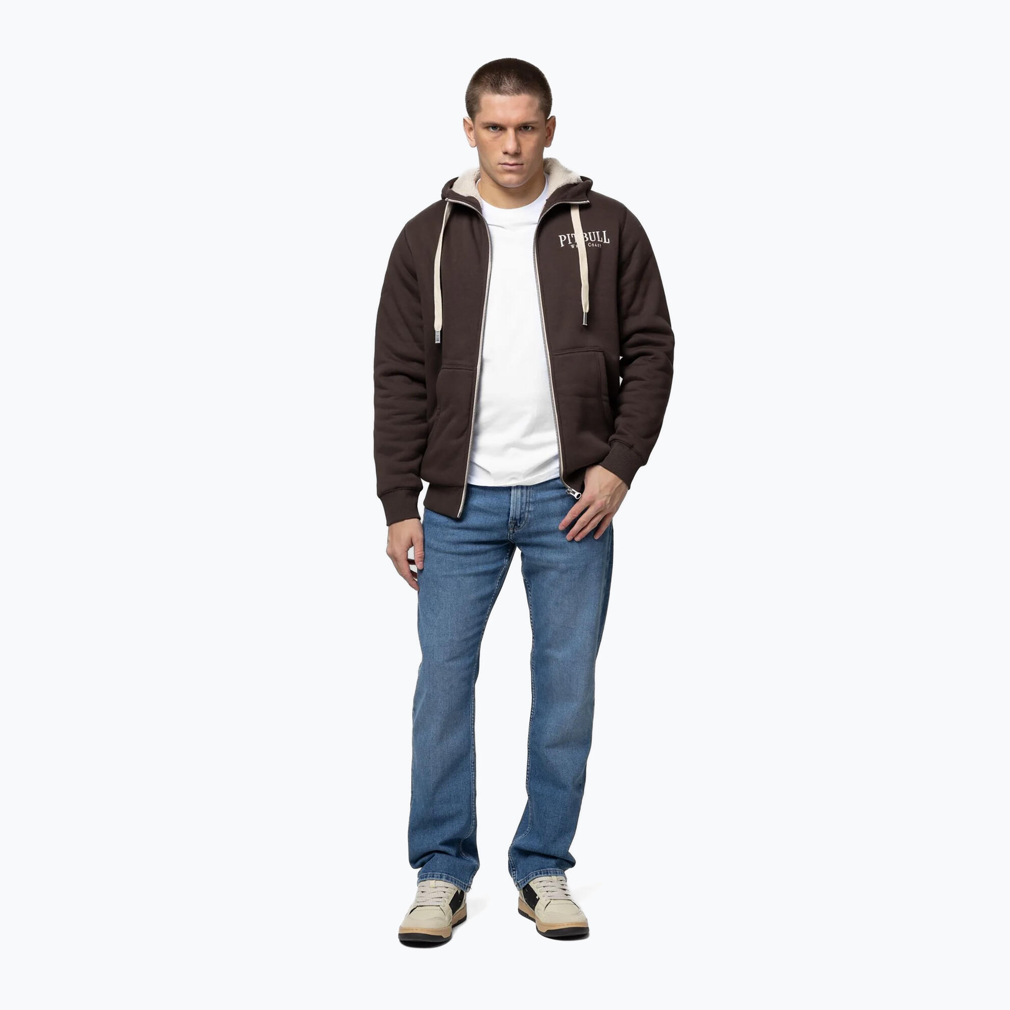 Herren-Sweatshirt Pitbull Ruffin Detroit mit Kapuze und Reißverschluss 2/7