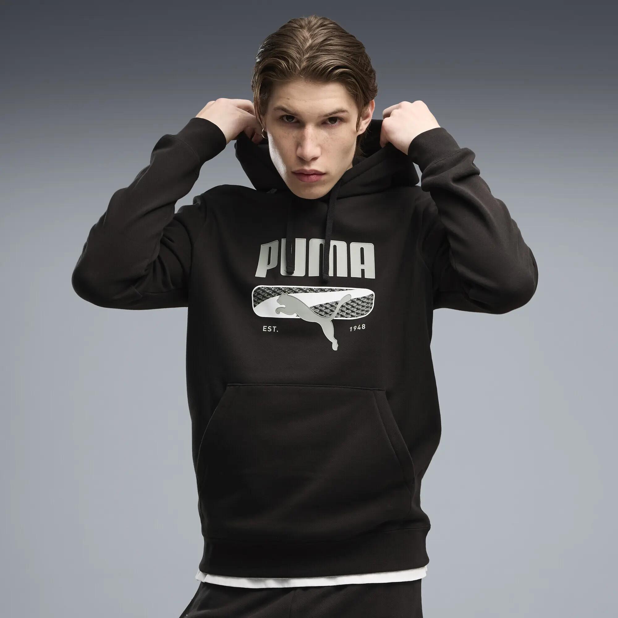 Pánská fleecová mikina s kapucí PUMA Sport Logo Play PUMA 2/5