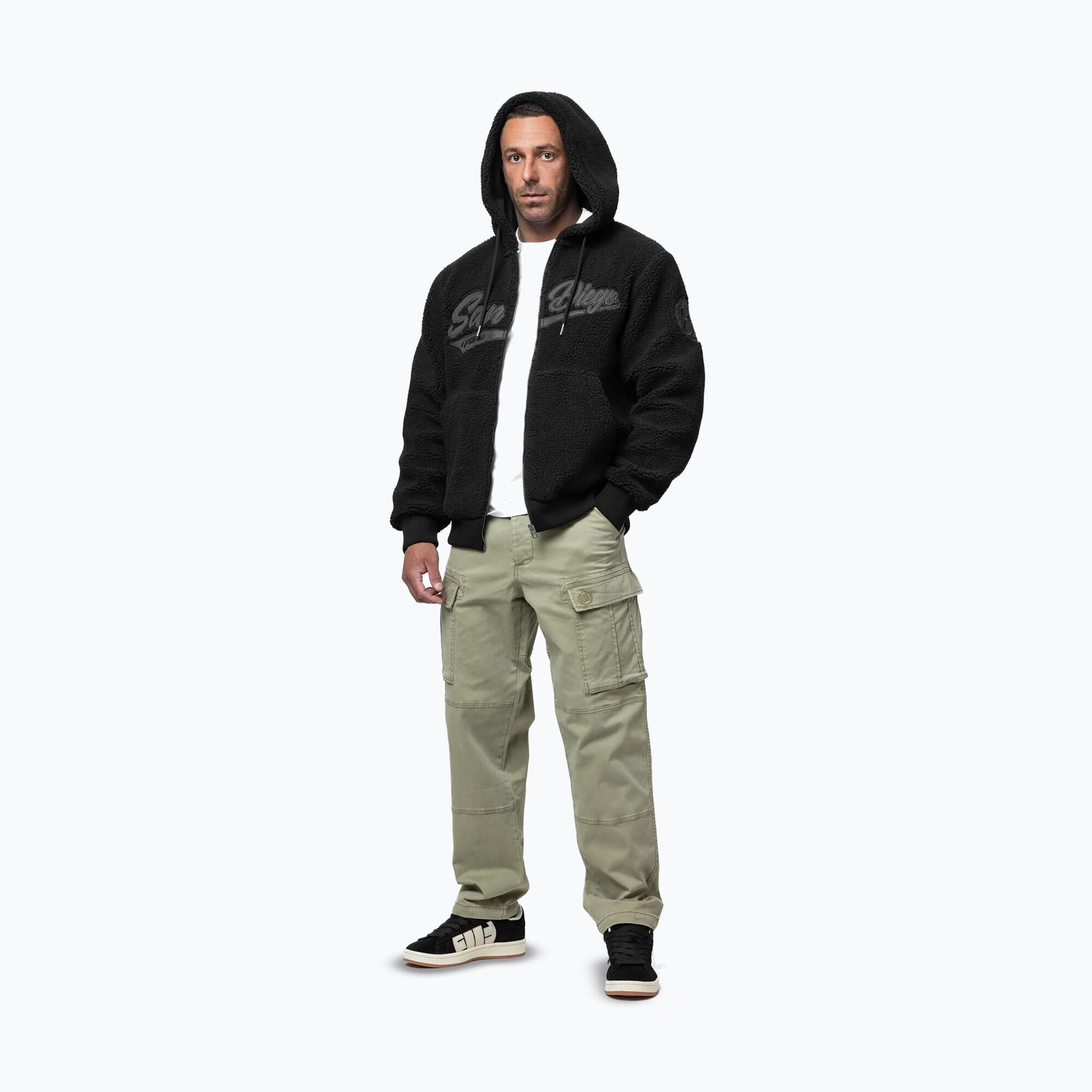 Herren Sweatshirt Pitbull Galaxy mit Kapuze und Reißverschluss 2/7