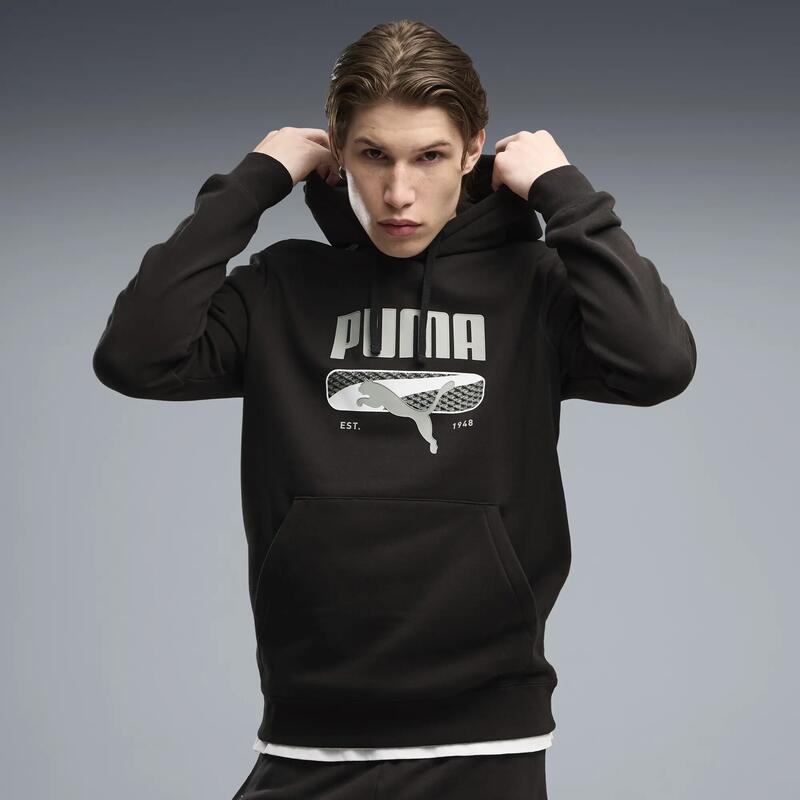 Hanorac PUMA Sport Logo Play Fleece pentru bărbați PUMA