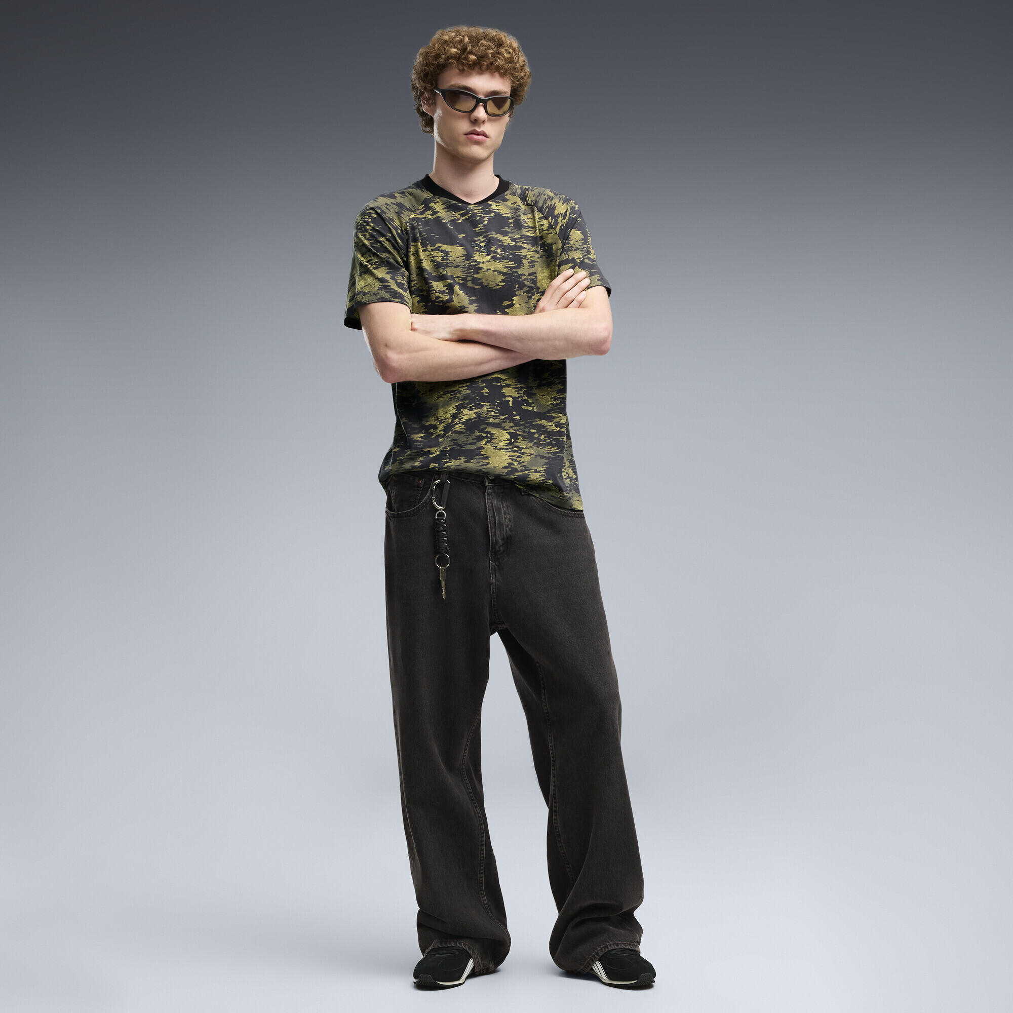 PUMA Sport T-shirt met camouflageprint voor heren PUMA 4/5