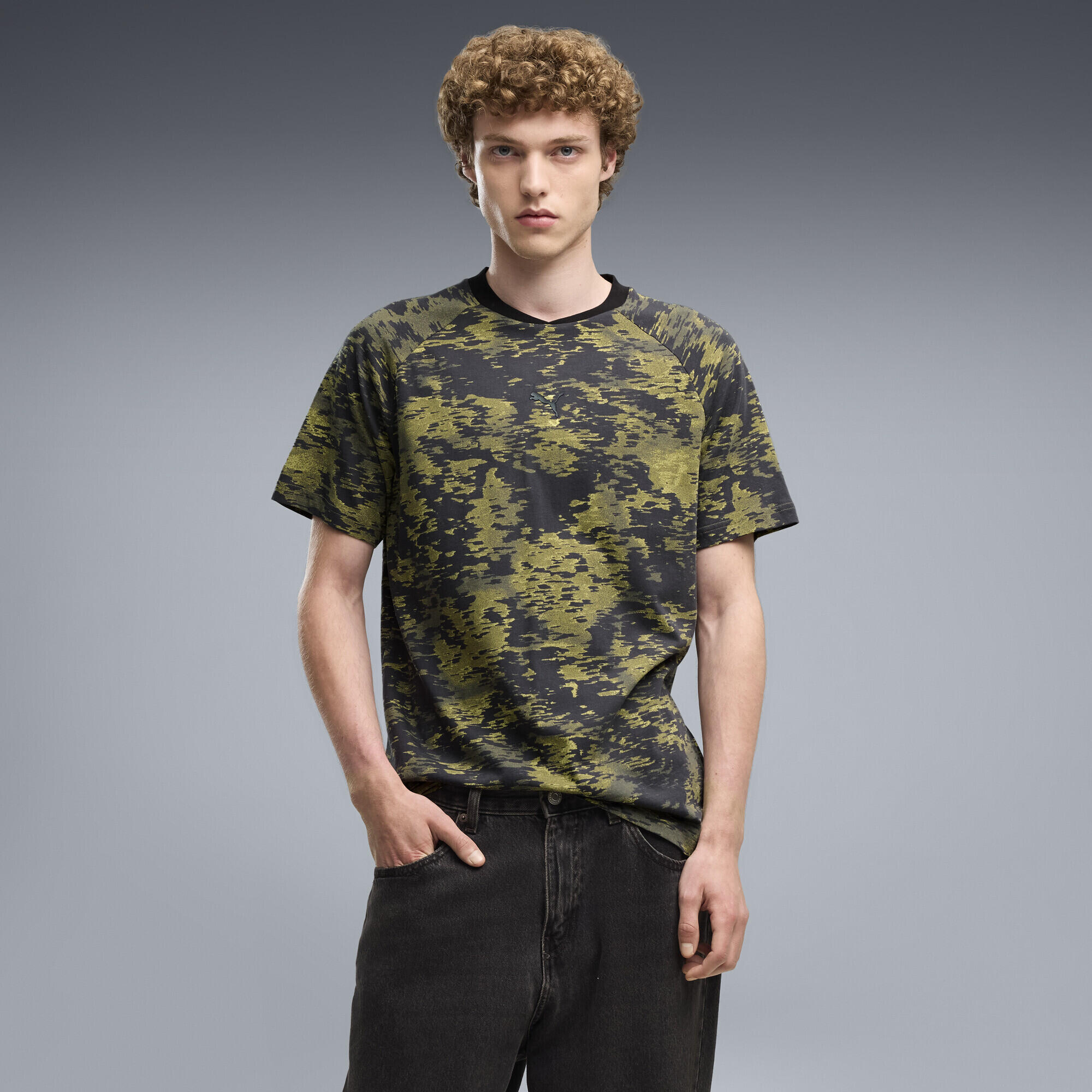 PUMA Sport T-shirt met camouflageprint voor heren PUMA 2/5