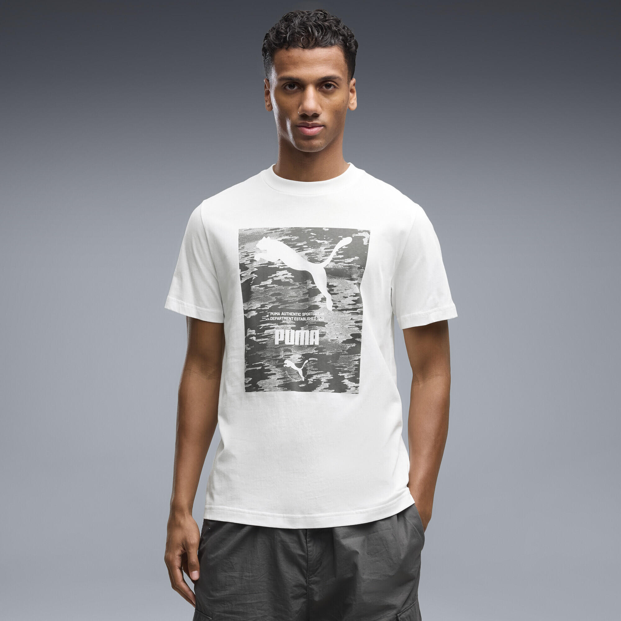 PUMA Sport T-shirt met camouflageprint voor heren PUMA 2/5