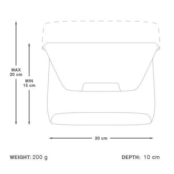 Geanta mica ghidon bicicleta City Handlebar Pack, capacitate 2 litri - gri inch…