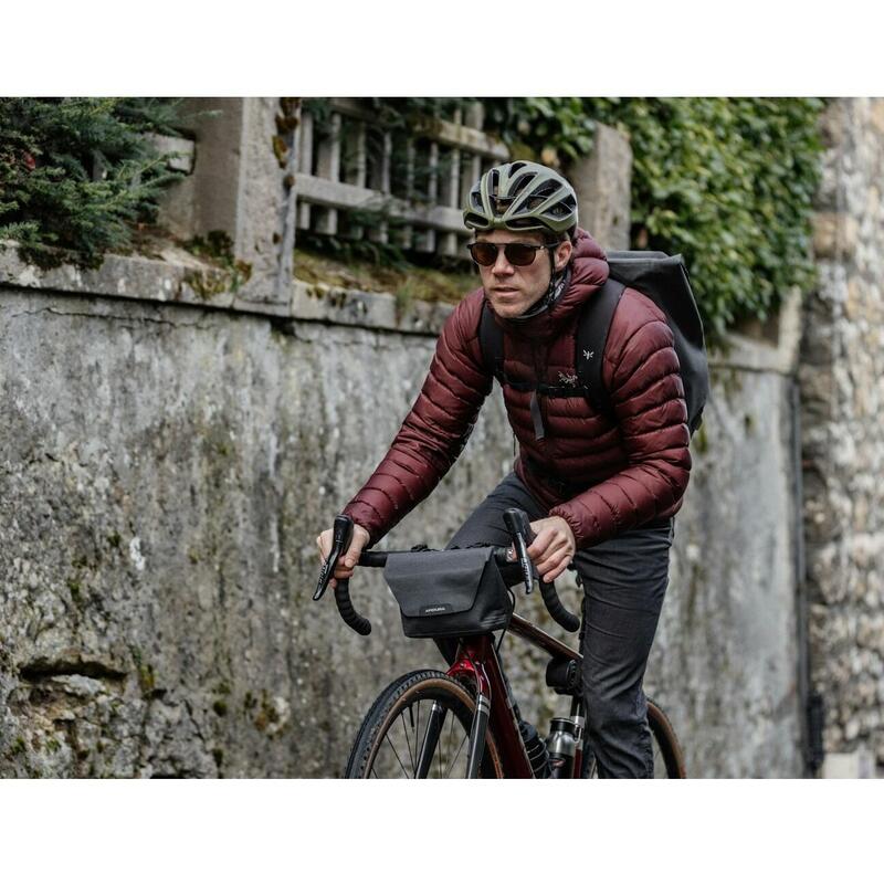 Geanta mica ghidon bicicleta City Handlebar Pack, capacitate 2 litri - gri inch…