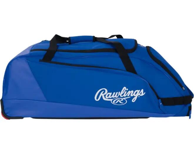 Rawlings WHWB23 Workhorse Wheeled Equipment Bag Color Royal Baseball/Softball 4/7
