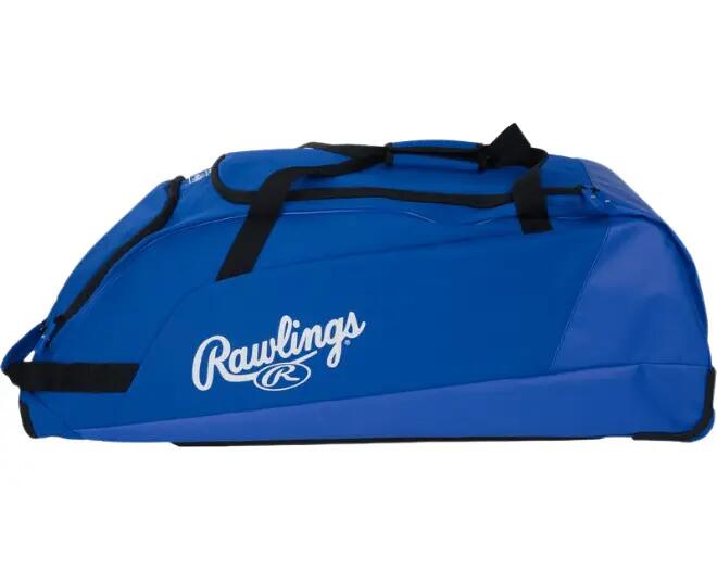 Rawlings WHWB23 Workhorse Wheeled Equipment Bag Color Royal Baseball/Softball 3/7
