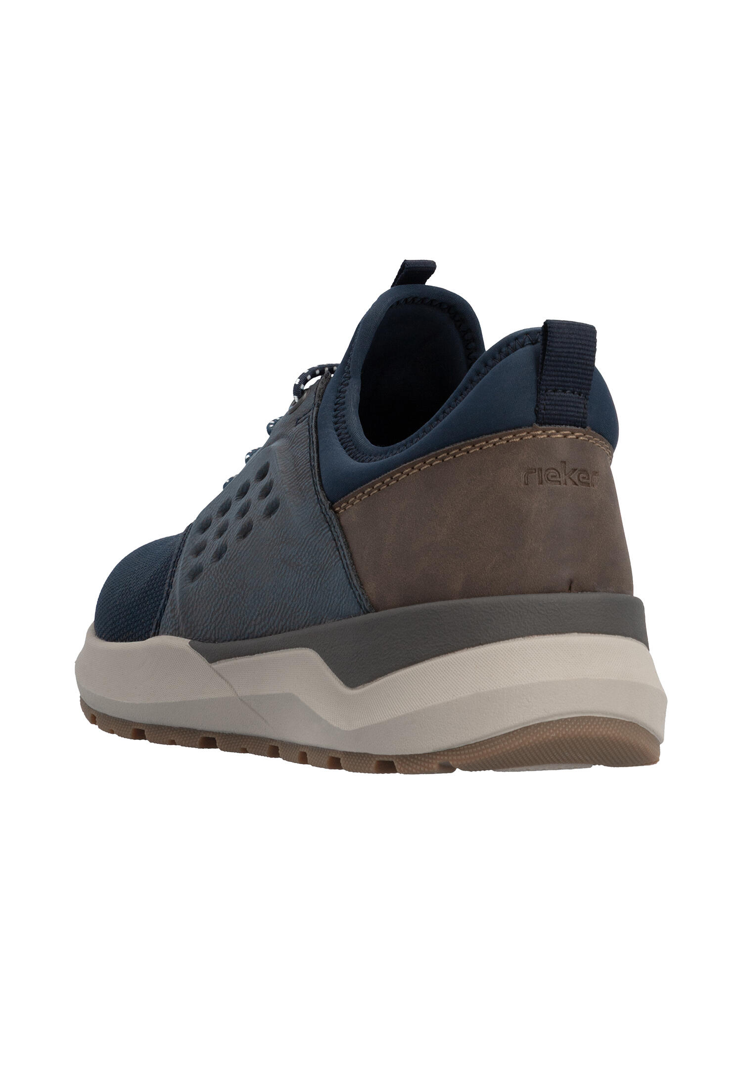 Rieker Herren Slipper Extraweite Gummizug 06058-14 Blau 2/7