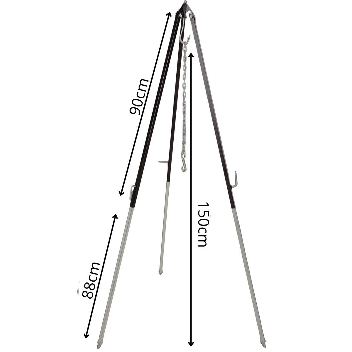 Stojak trójnóg do grilla 150CM regulowany 5/6