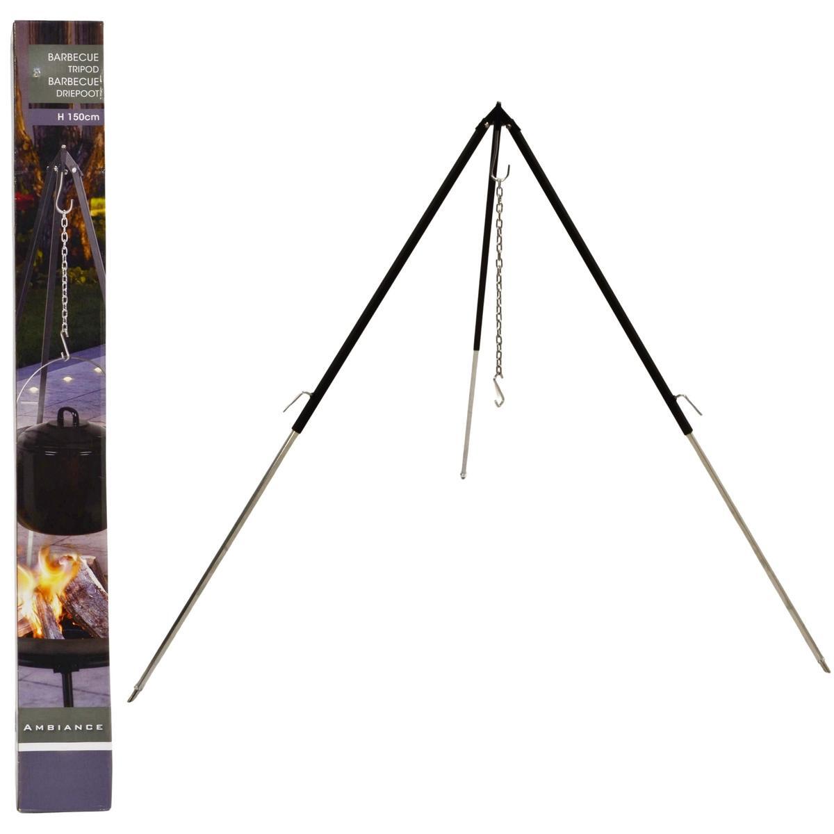 Stojak trójnóg do grilla 150CM regulowany 2/6