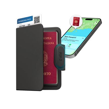 Porte-passeport Track My Passport avec tracker Apple Find My/Google Find Hub
