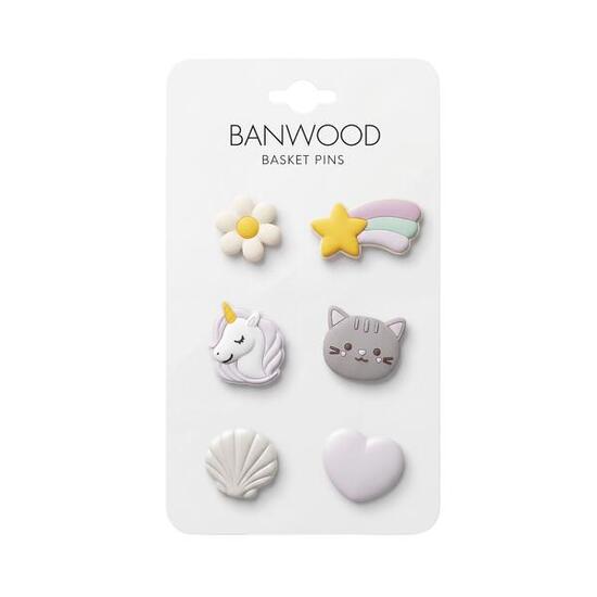 Banwood decoratie pins voor fietsmandje