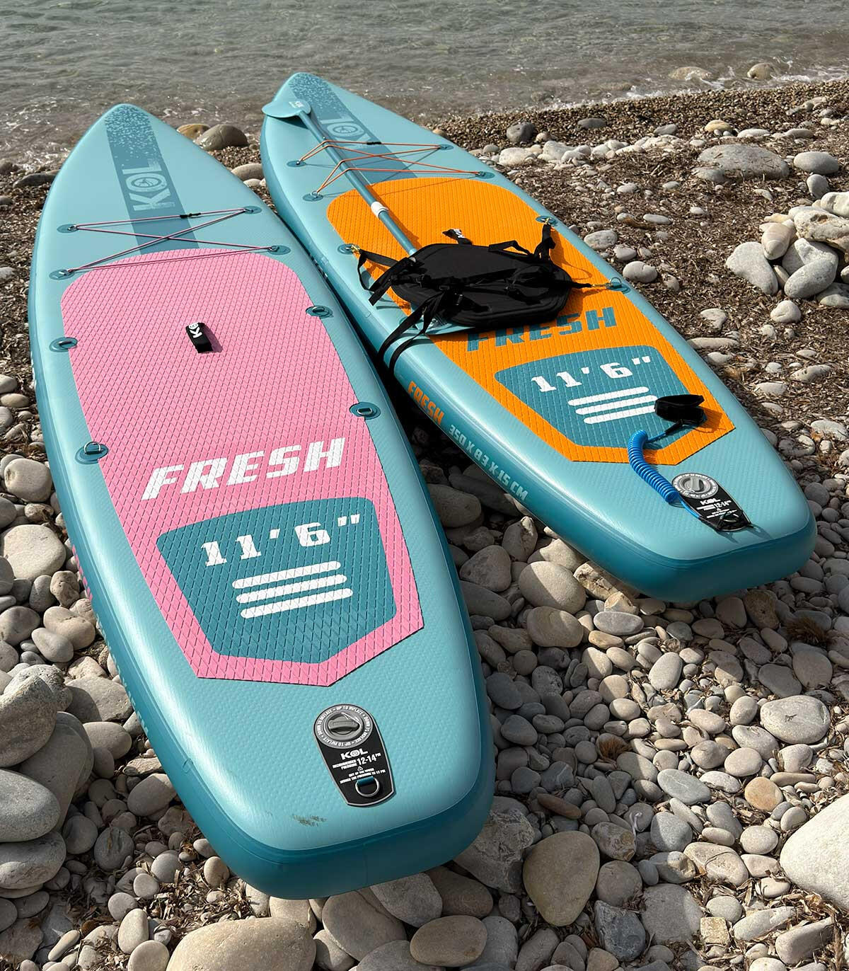 Opblaasbaar SUP Board 11'6" KOL Fresh - Compleet SUP & Kajak Pakket 350L 13/14