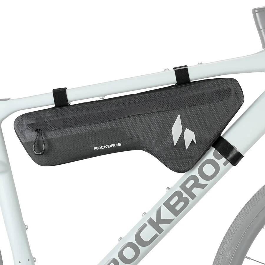 Sakwa rowerowa, torba rowerowa pod ramę, pojemna ROCKBROS wodoodporna 3/3