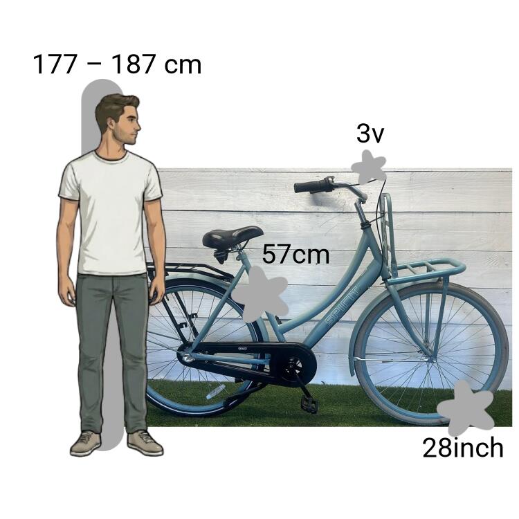 Bicicletta usata Spirit Transportfiets 2/4