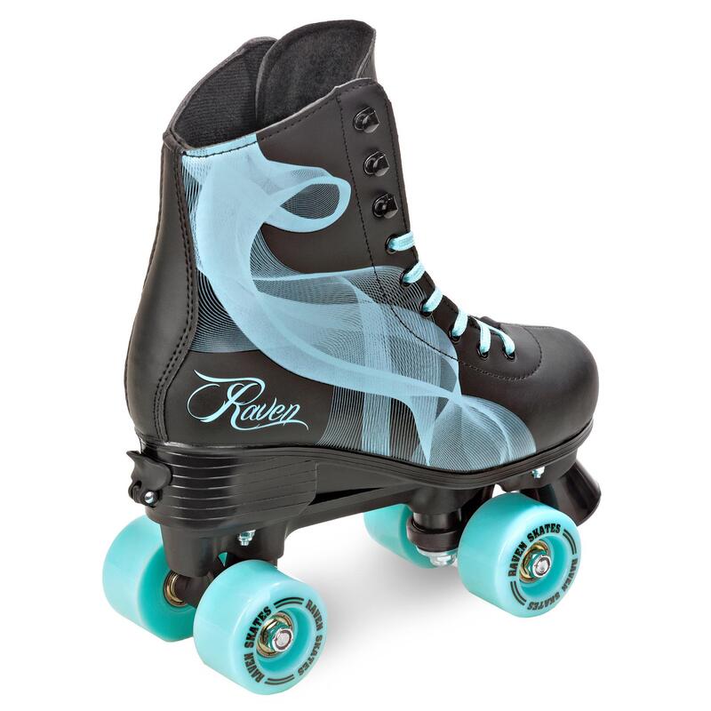 Patins de 4 rodas clássicos ajustável Raven Serena Preto/Menta