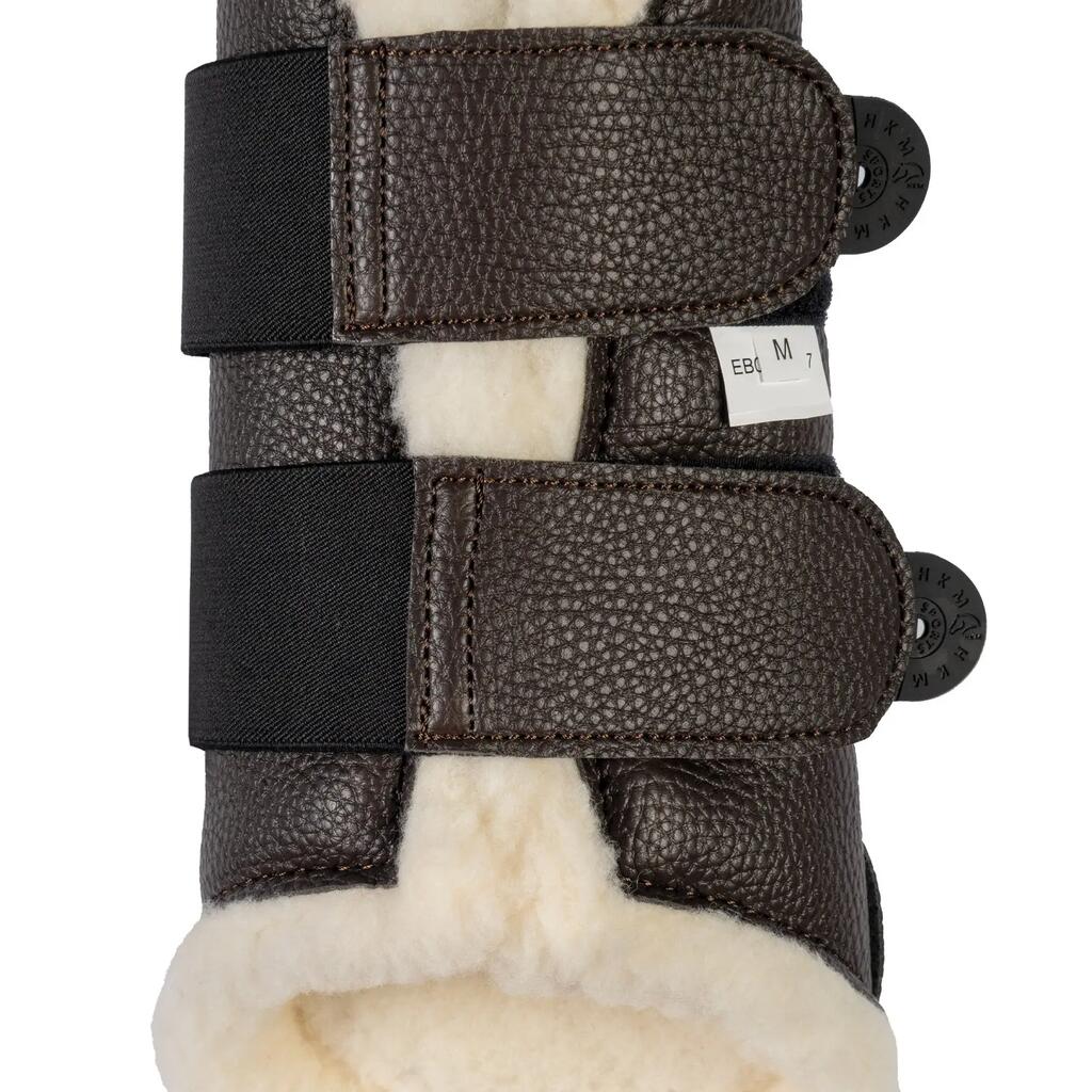 Closed horse gaiters HKM Comfort Premium Fur II