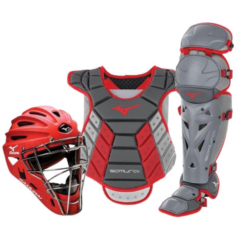 Mizuno Samurai Womens Box Set 13-14 Color Grey/Red Baseball/Softball 1/4