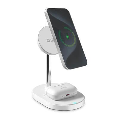 35w qi2.2 verticaal draadloos laadstation, usb-c pd-oplader en 1,5 m kabel