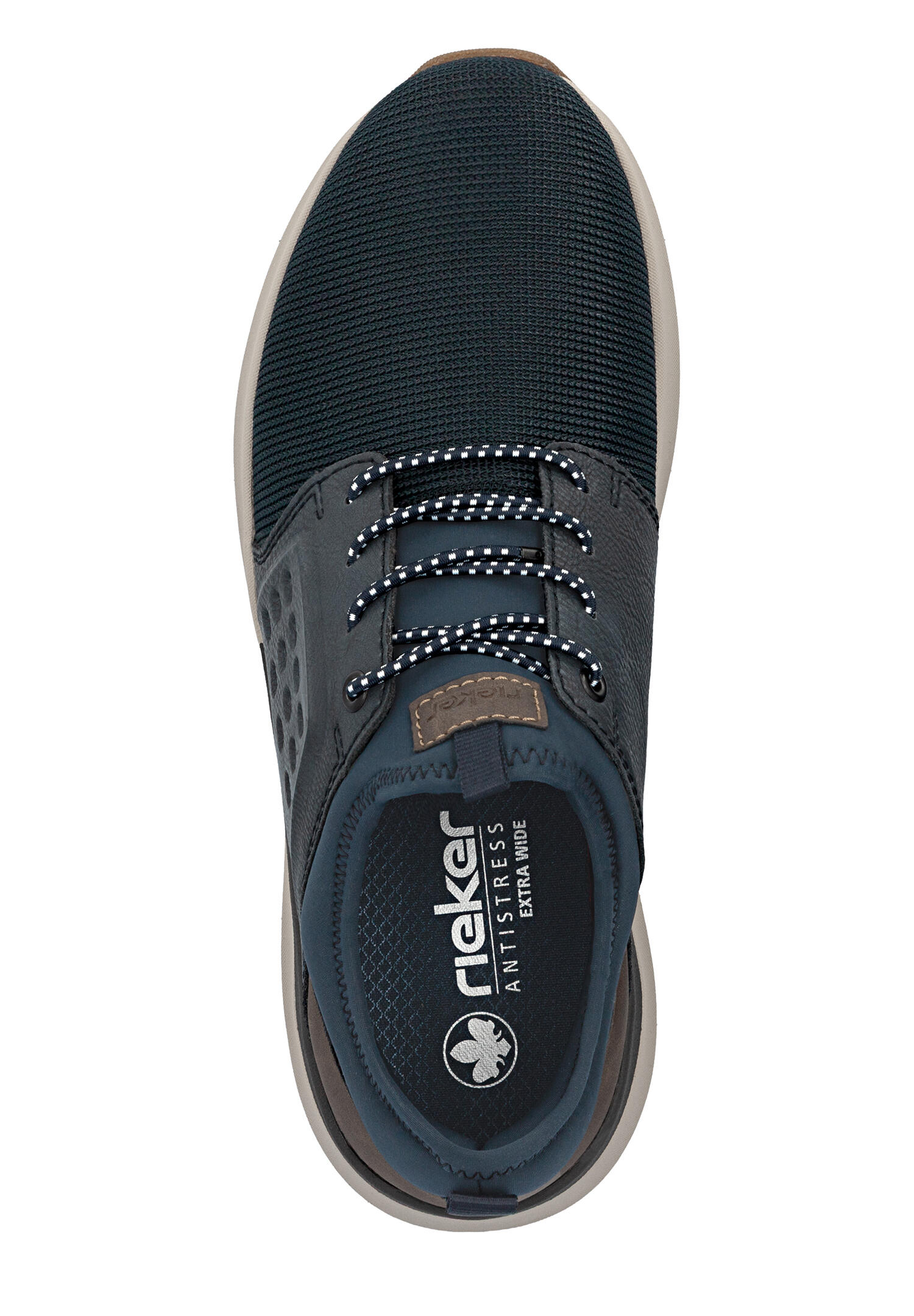Rieker Herren Slipper Extraweite Gummizug 06058-14 Blau 3/7