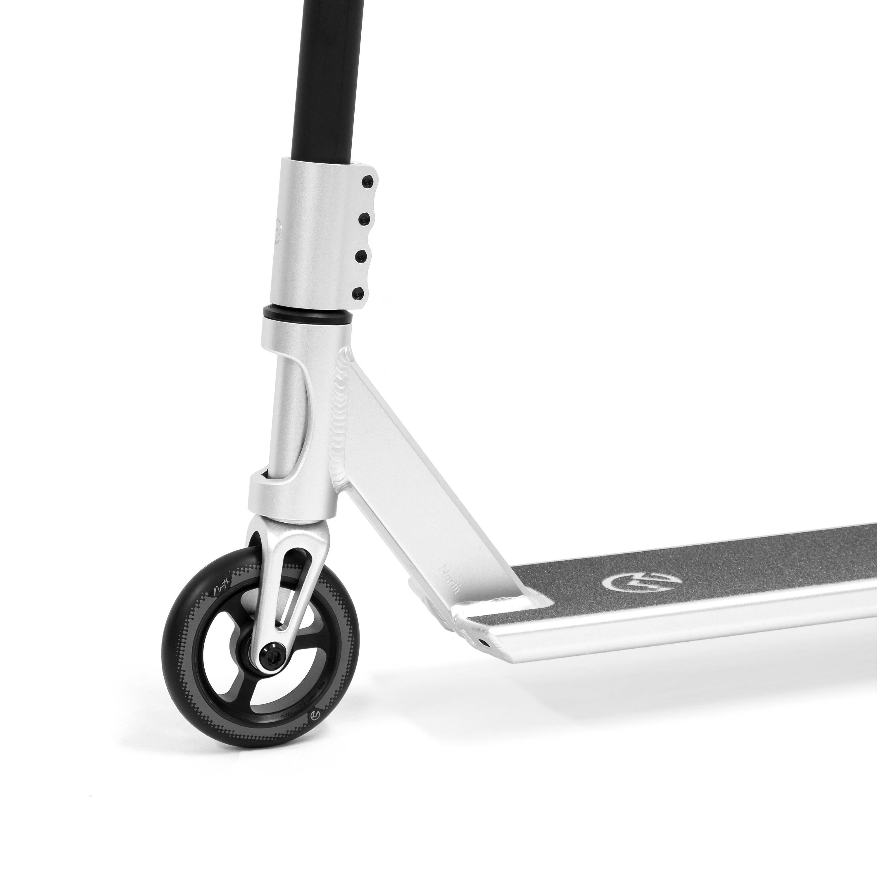 Trottinette Freestyle Complète - Satisfact - Argent - North 3/4