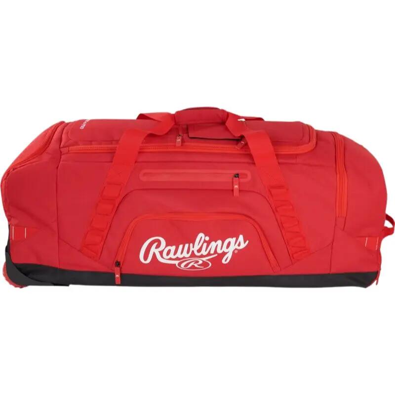 Rawlings YADI2 Wheeled Equipment Bag (Catcher) Color Scarlet 2/7
