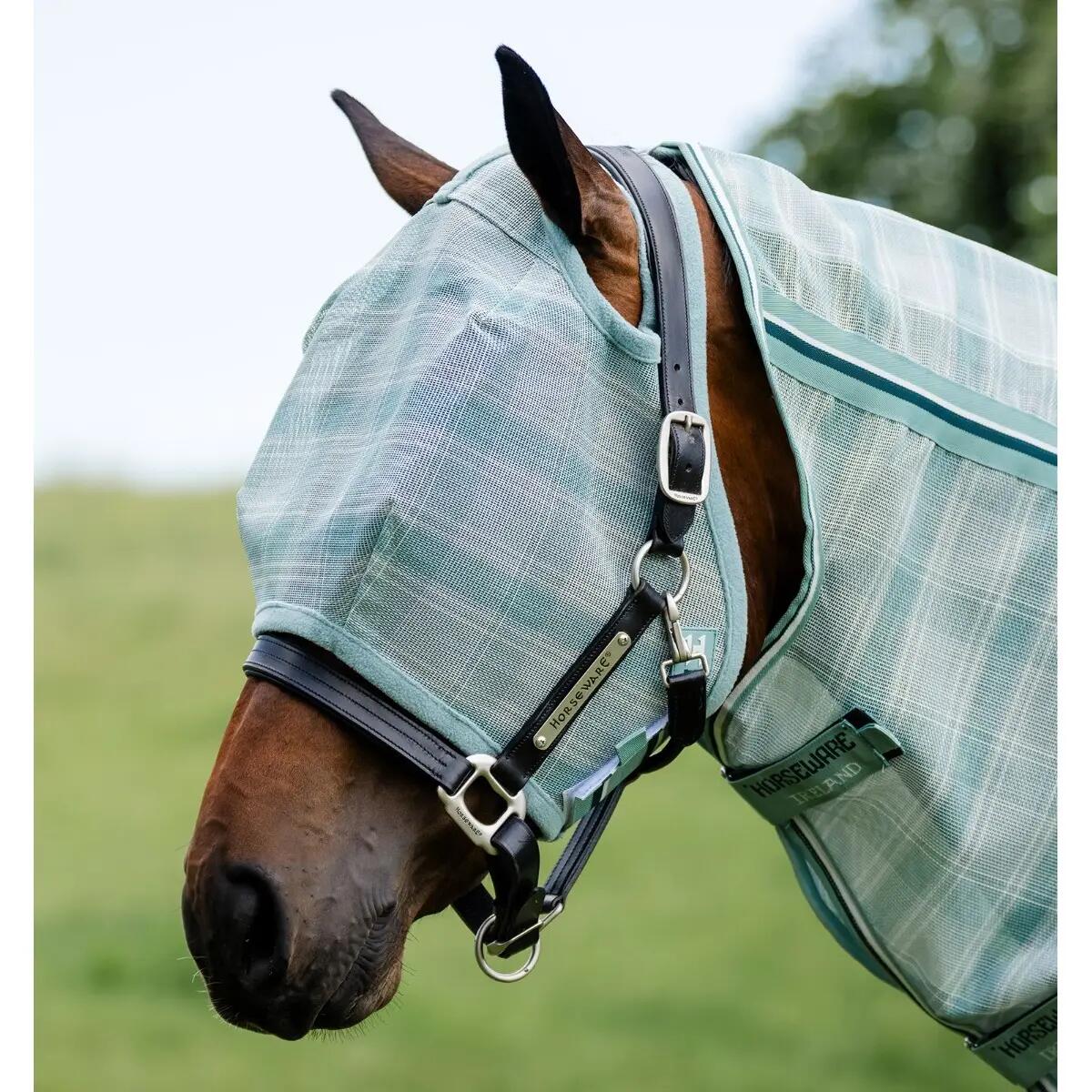 Masque anti-mouches pour cheval sans oreilles Horseware Newmarket 2/5