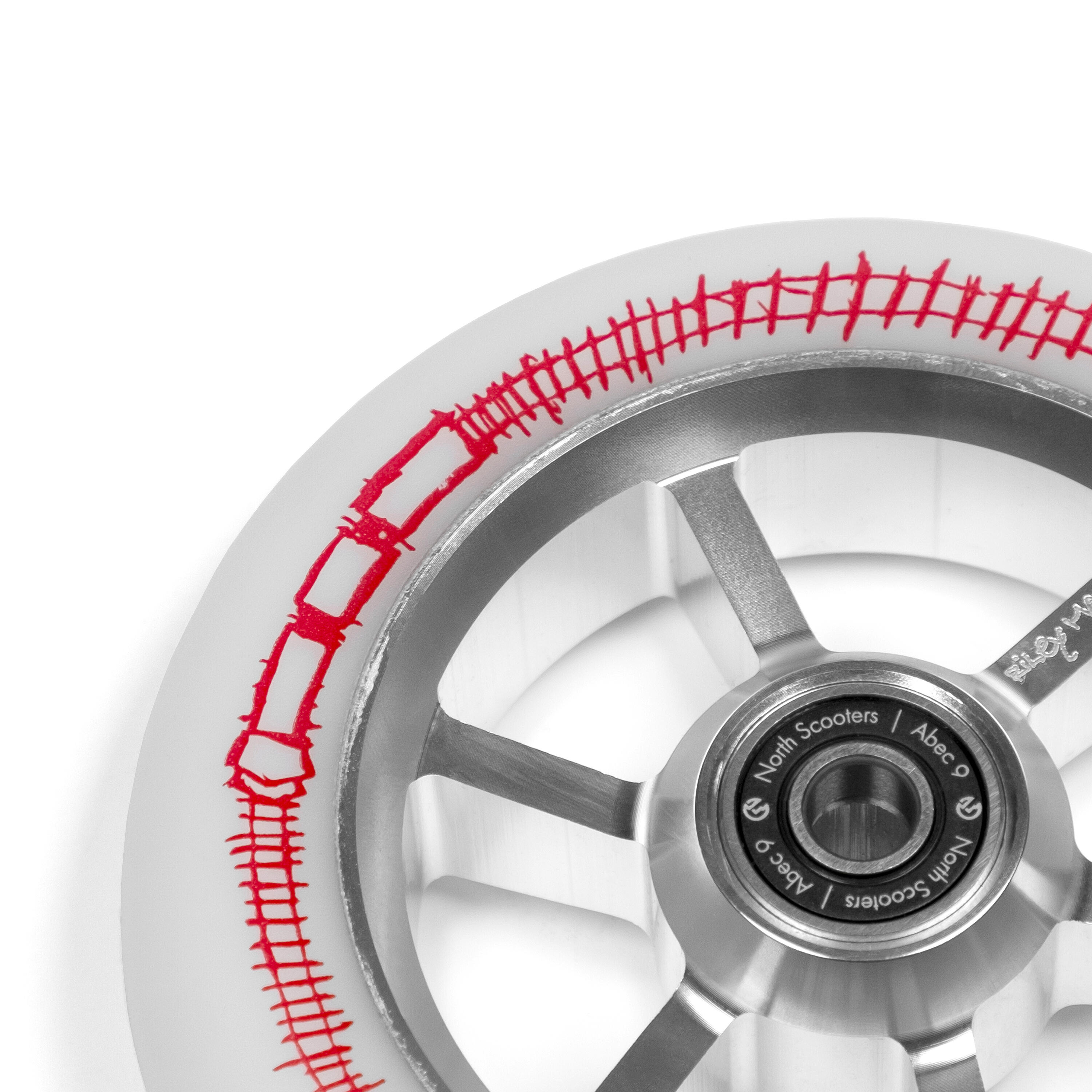 Ruedas Patinete - Riley Maltais Signature - Plata/Blanco - North 2/2