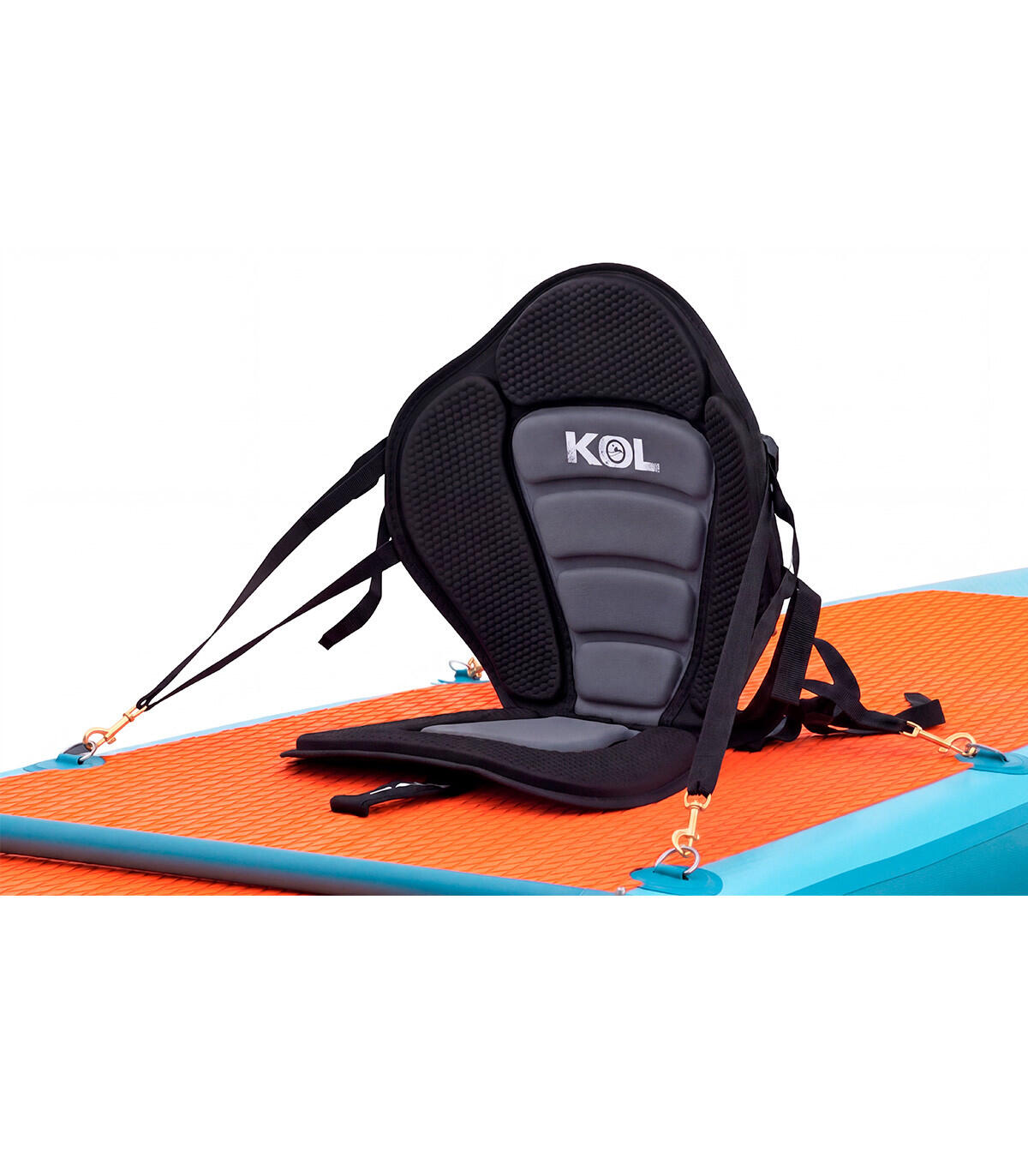 Pack 2-en-1 SUP en Kayak KOL OUTDOOR fluo – siège + pagaie hybride SUP/kayak 3/5