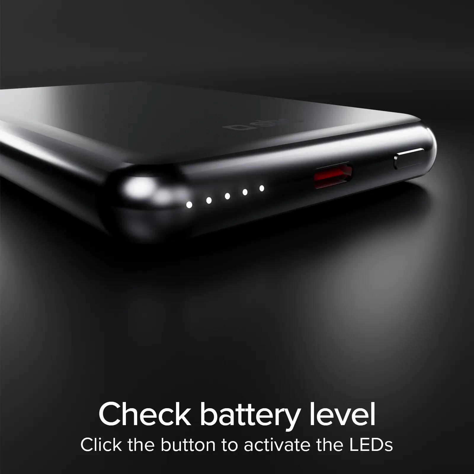 Power bank magnétique sans fil 5000 mAh avec PD 20W, aluminium 7/7