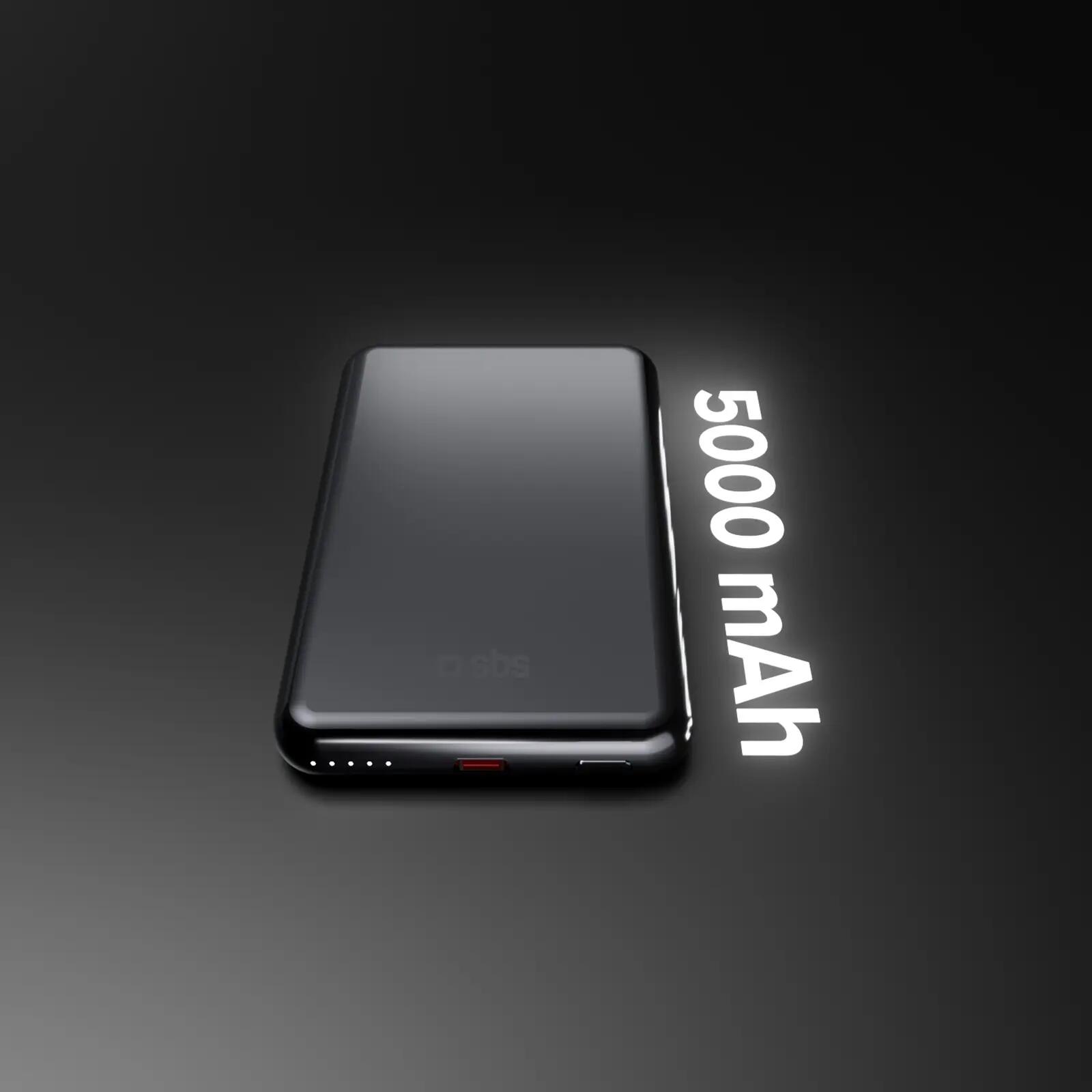 Power bank magnétique sans fil 5000 mAh avec PD 20W, aluminium 3/7