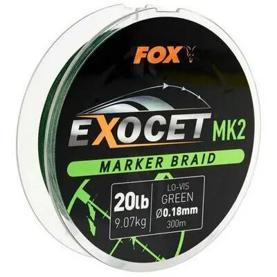 Fox Exocet Mk2 Marker Braid Green 0.18mm 20Lb 300m 4/4