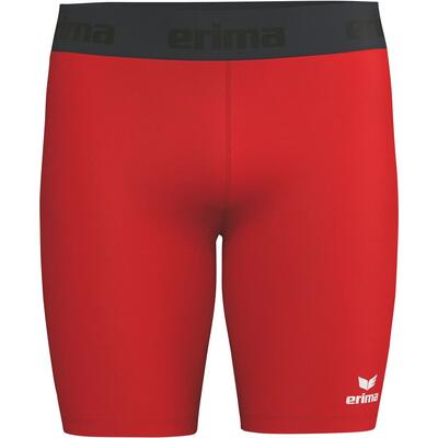 Tights sportivi rossi a vita alta.