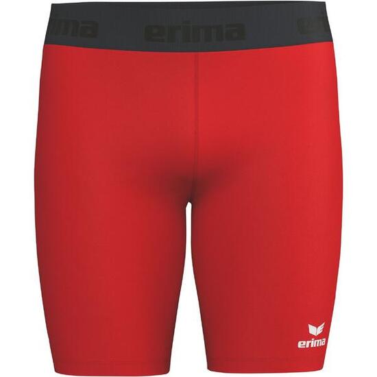 Collant de sport rouge taille haute.