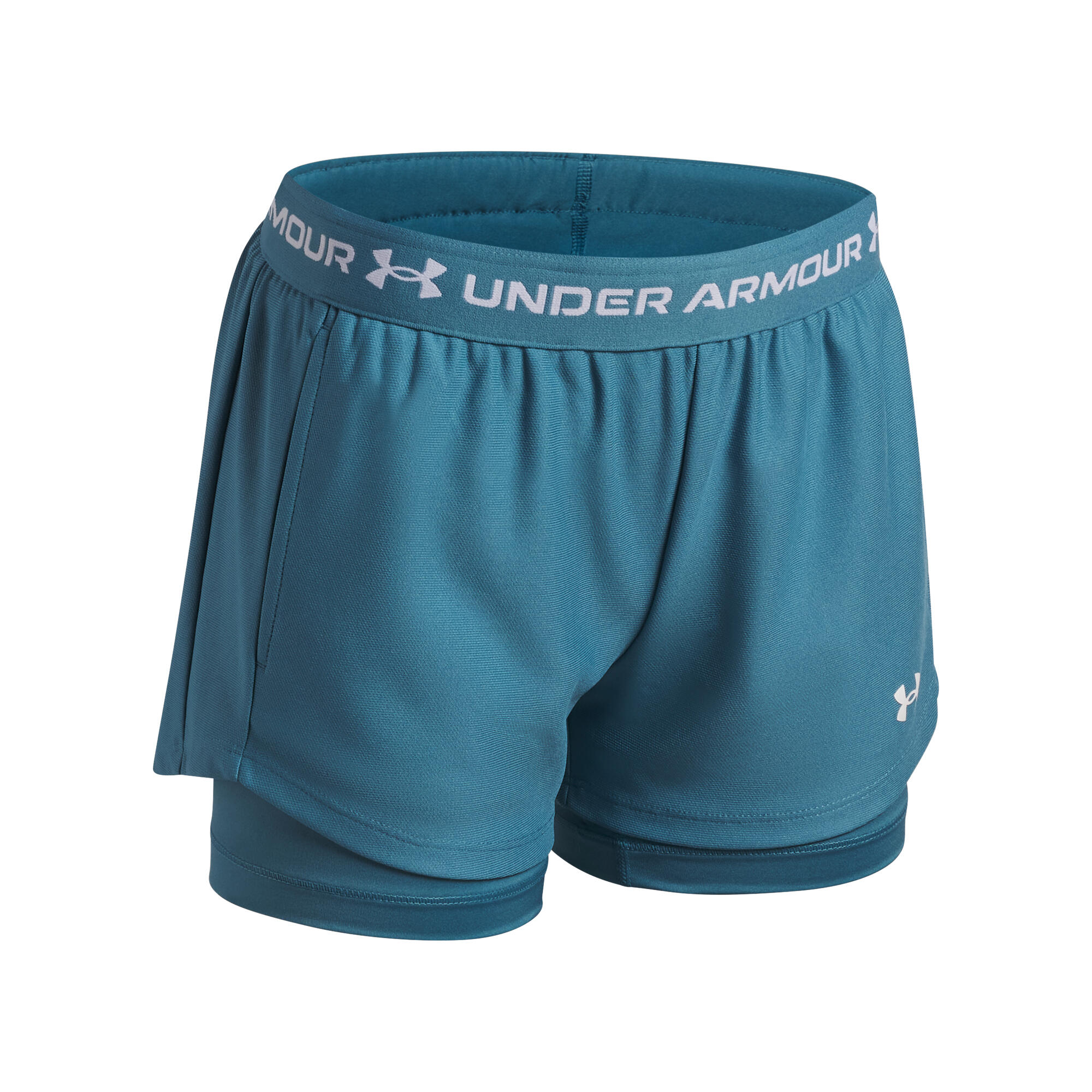 Pantalones cortos mujer Under Armour UA Tech Play Up 2n1 4/4