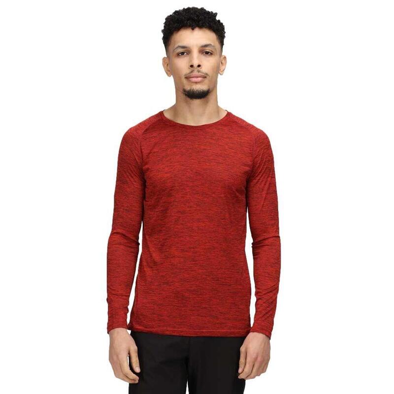 Tshirt BURLOW Homme (Rouge foncé chiné)
