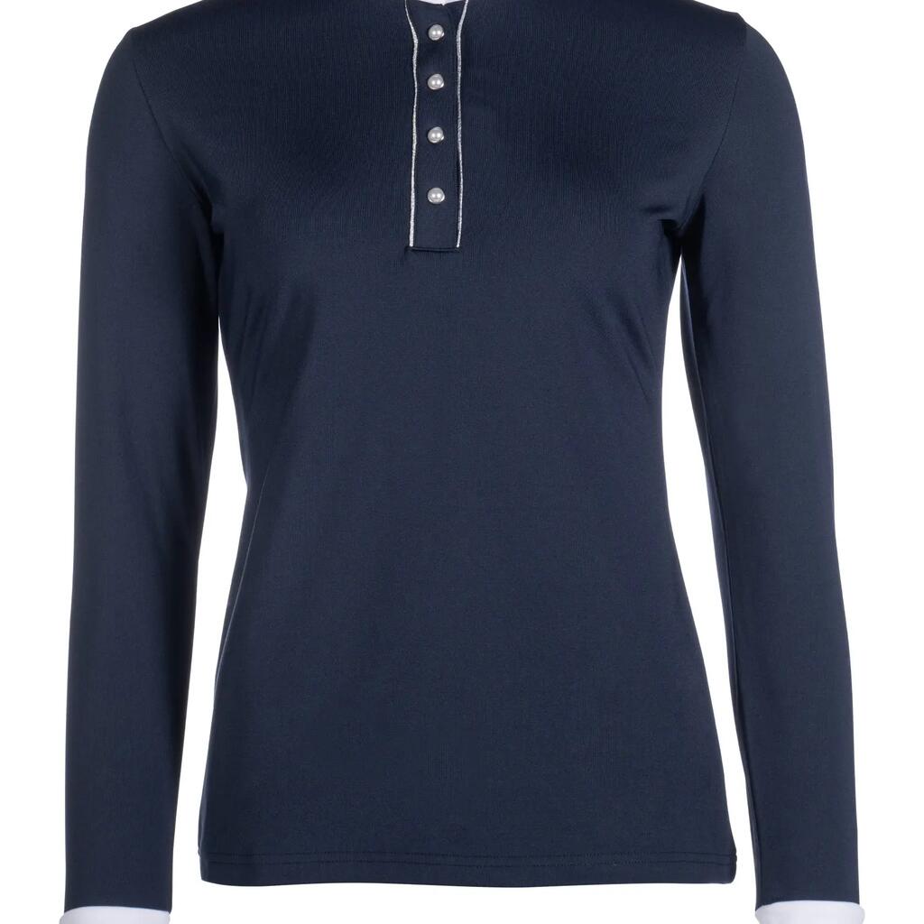 Women's long sleeve competition polo shirt HKM Emilia