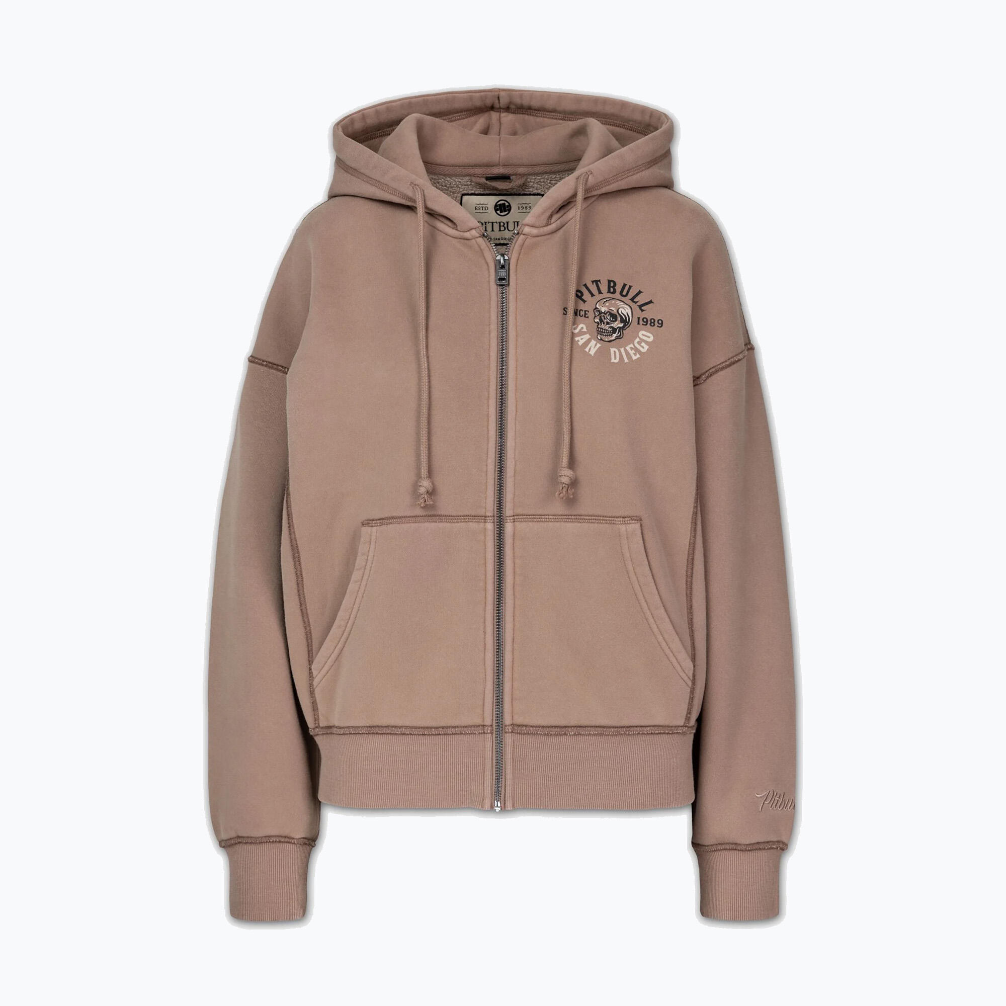 Bluza damska Pitbull Skull Surf Hooded Zip 7/7