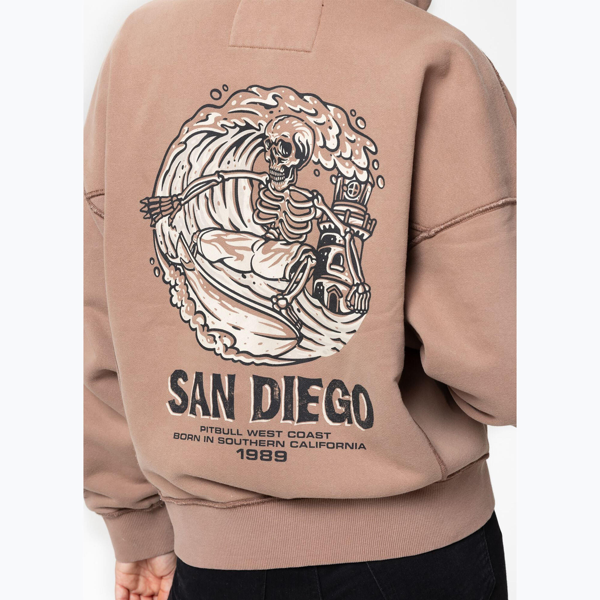Bluza damska Pitbull Skull Surf Hooded Zip 6/7