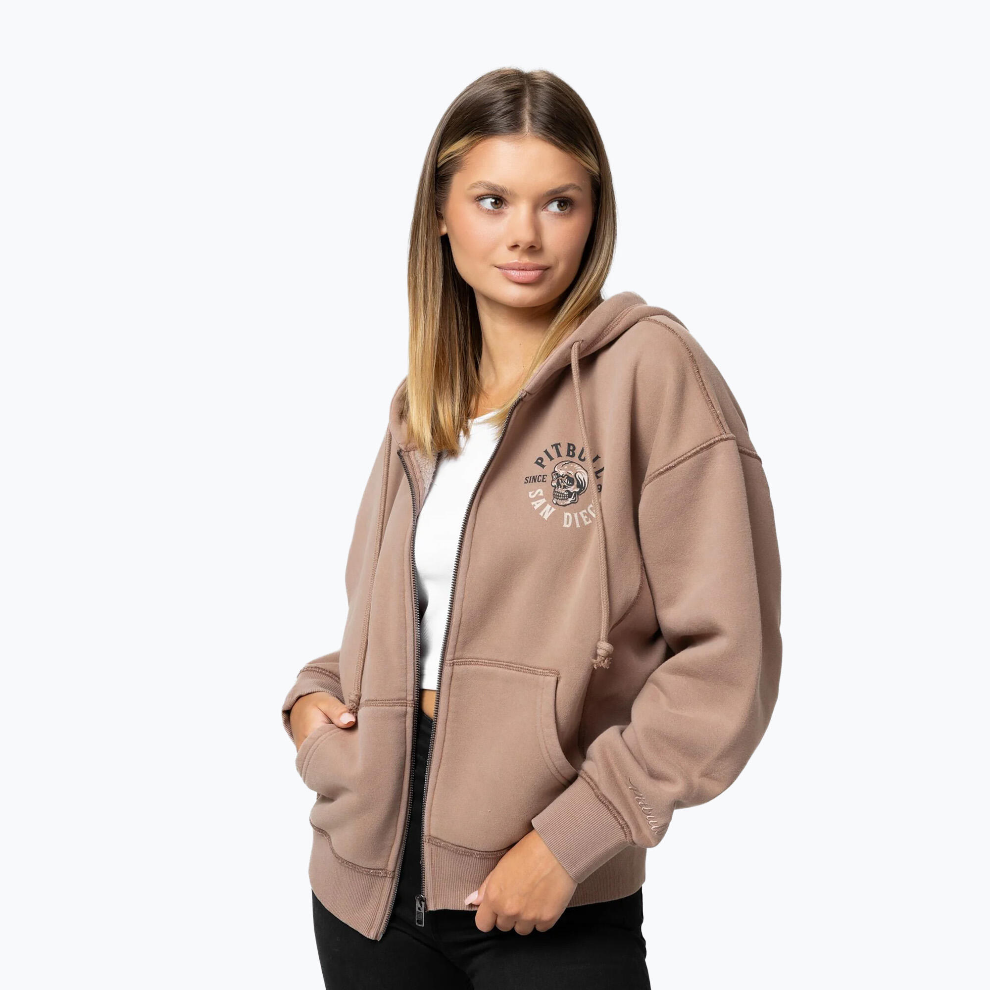 Bluza damska Pitbull Skull Surf Hooded Zip 5/7