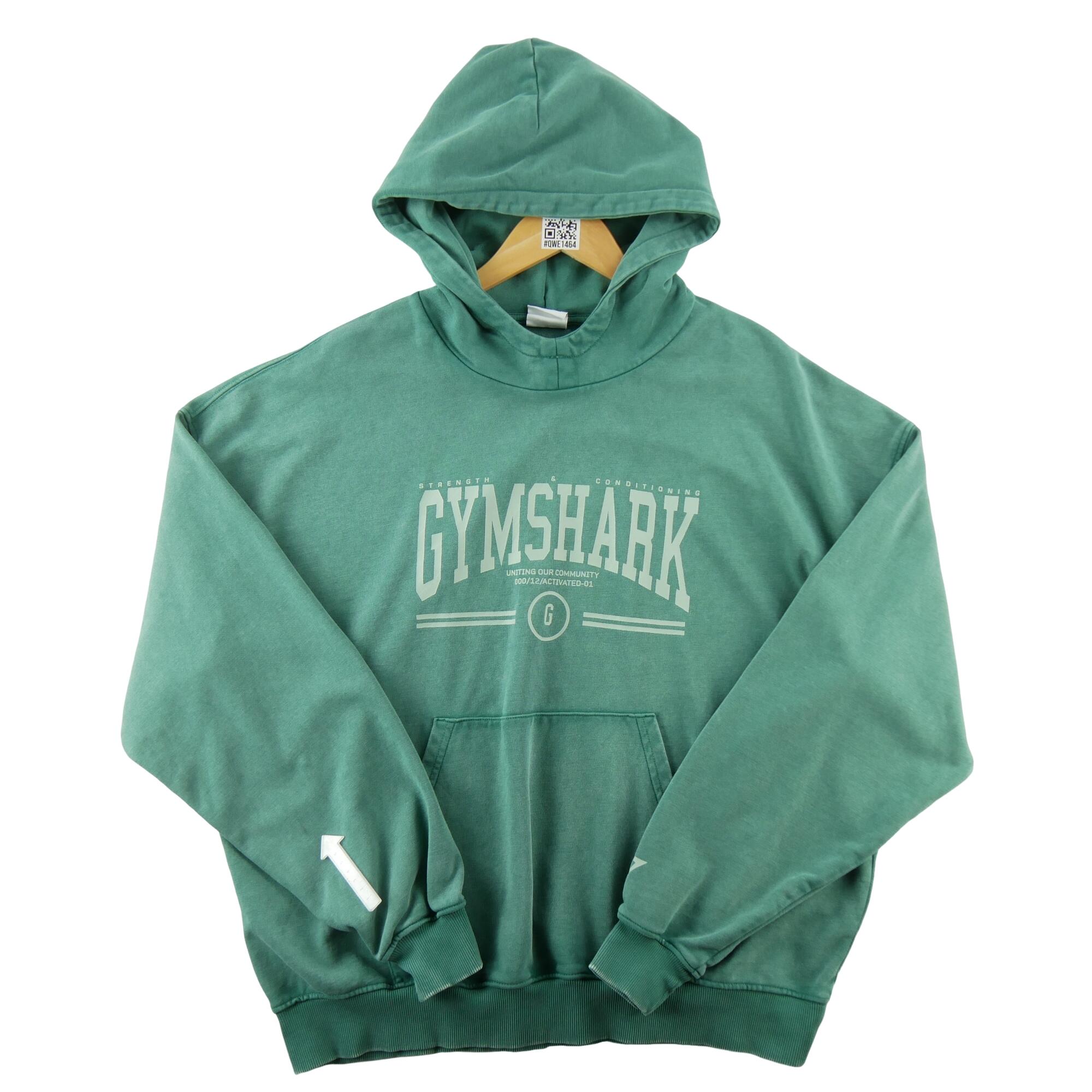Tweedehands - Sweatshirt met capuchon Dames Groen - Goede staat 5/7