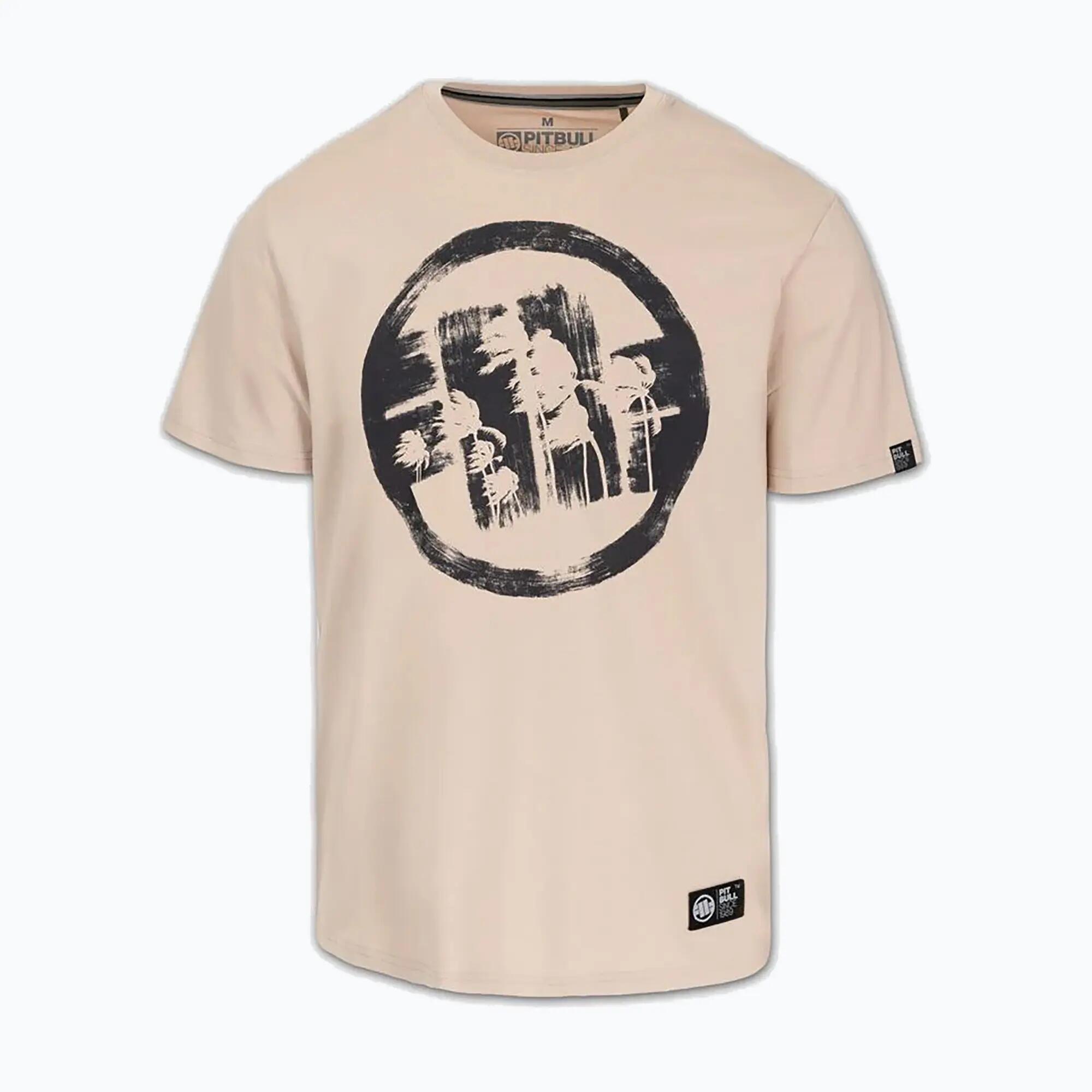 Heren T-shirt Pitbull Logo Palms 4/7